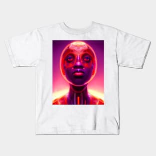 Netrunner Pink Girl Kids T-Shirt